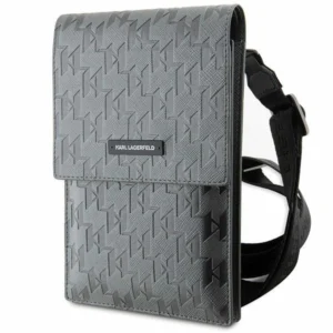 Karl Lagerfeld Handbag KLWBSAMSMG silver/silver Saffiano Mongram Plaqueeng