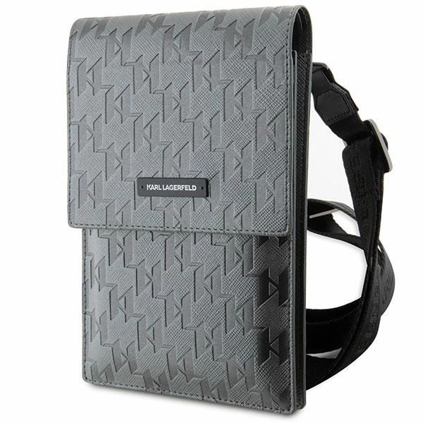 Karl Lagerfeld Handbag KLWBSAMSMG silver/silver Saffiano Mongram Plaqueeng