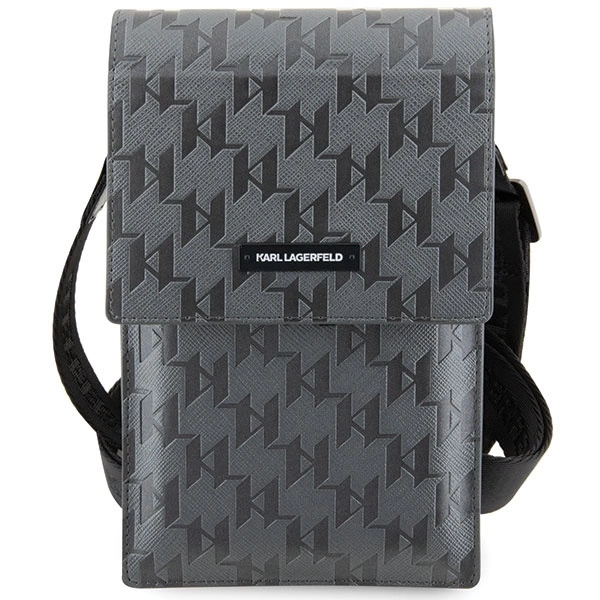 Karl Lagerfeld Handbag KLWBSAMSMG silver/silver Saffiano Mongram Plaqueeng