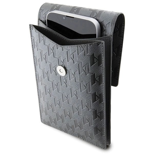 Karl Lagerfeld Handbag KLWBSAMSMG silver/silver Saffiano Mongram Plaqueeng
