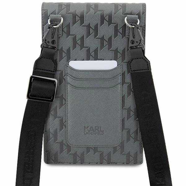 Karl Lagerfeld Handbag KLWBSAMSMG silver/silver Saffiano Mongram Plaqueeng