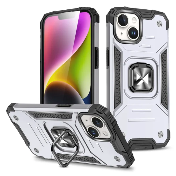 Wozinsky Ring Armor iPhone 15 Plus iPhone 15 Plus Ring Armor Case - Silvereng