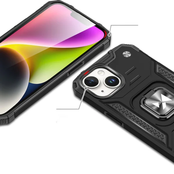 Wozinsky Ring Armor iPhone 15 Plus iPhone 15 Plus Ring Armor Case - Silvereng