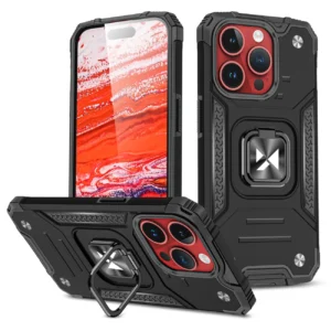 Wozinsky Ring Armor iPhone 15 Pro iPhone 15 Pro Ring Armor Case - Blackeng