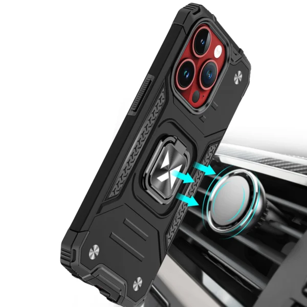 Wozinsky Ring Armor iPhone 15 Pro iPhone 15 Pro Ring Armor Case - Blackeng