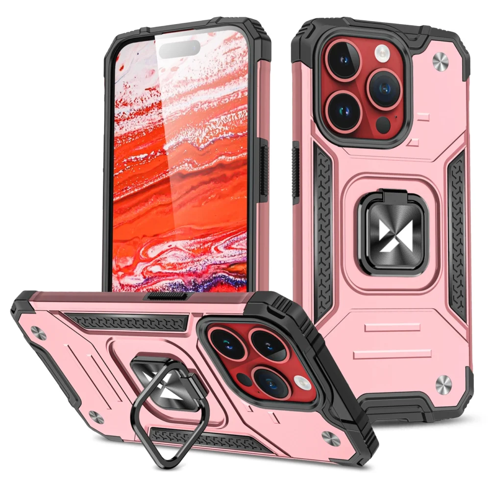 Wozinsky Ring Armor iPhone 15 Pro iPhone 15 Pro Ring Armor Case - Goldeng