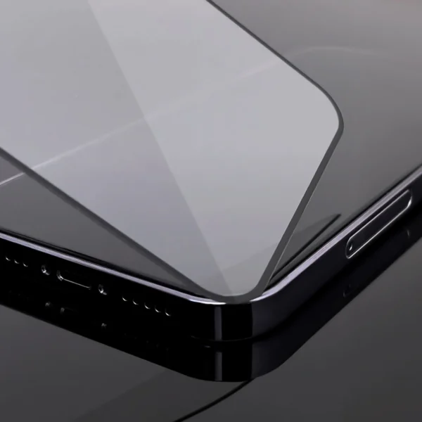 2pcs Full Screen Tempered Glass with Frame Case Friendly Wozinsky Full Glue iPhone 15 Plus - Blackeng