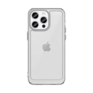 Reinforced case with flexible frame for iPhone 15 Pro Outer Space - transparenteng