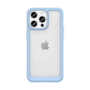 Reinforced case with flexible frame for iPhone 15 Pro Outer Space - blueeng