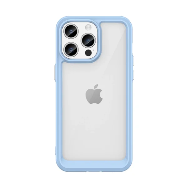 Reinforced case with flexible frame for iPhone 15 Pro Outer Space - blueeng