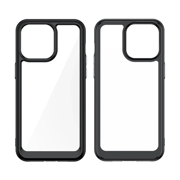 Reinforced case with flexible frame for iPhone 15 Pro Outer Space - blueeng