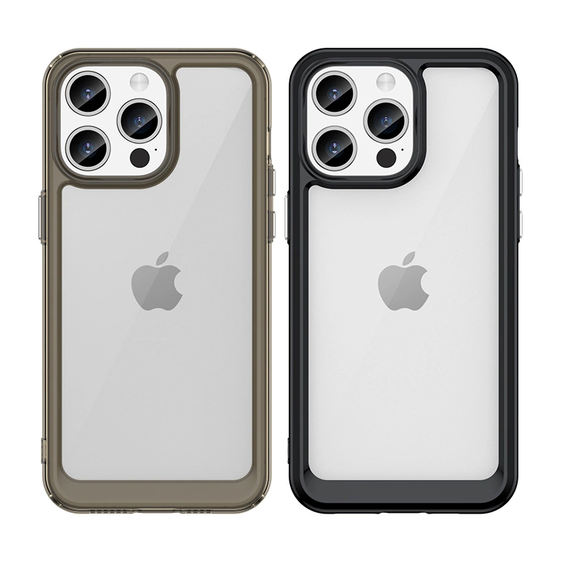 Reinforced case with flexible frame for iPhone 15 Pro Outer Space - blueeng