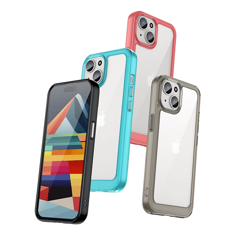 Outer Space reinforced case with flexible frame for iPhone 15 - redeng
