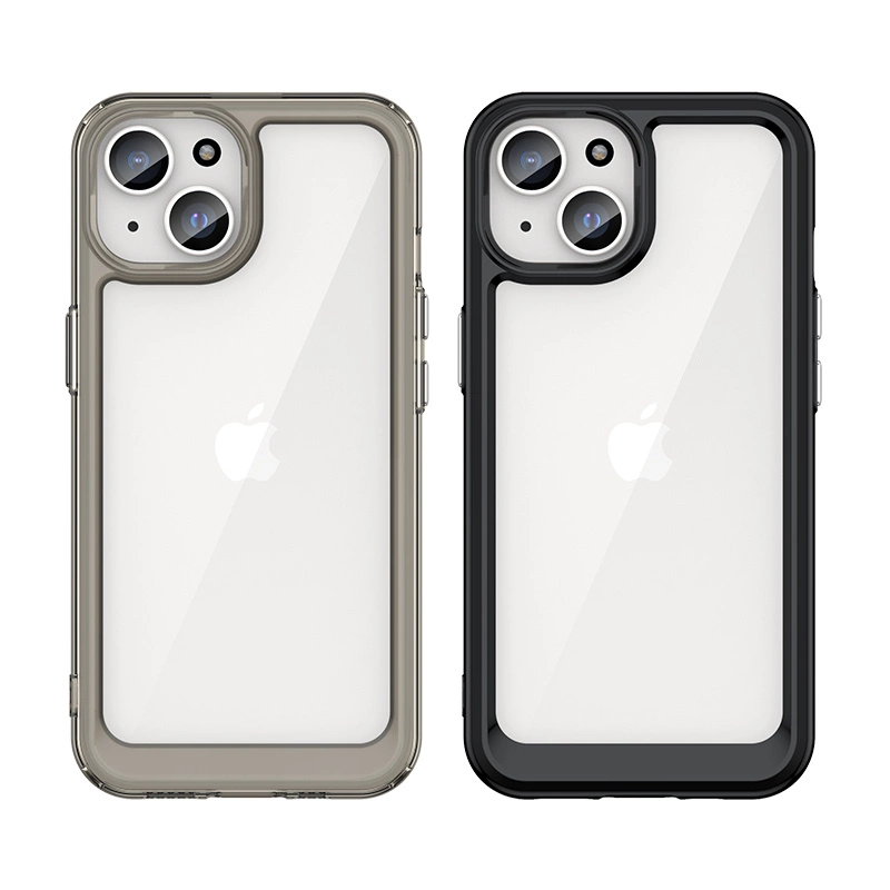 Outer Space reinforced case with flexible frame for iPhone 15 - blueeng