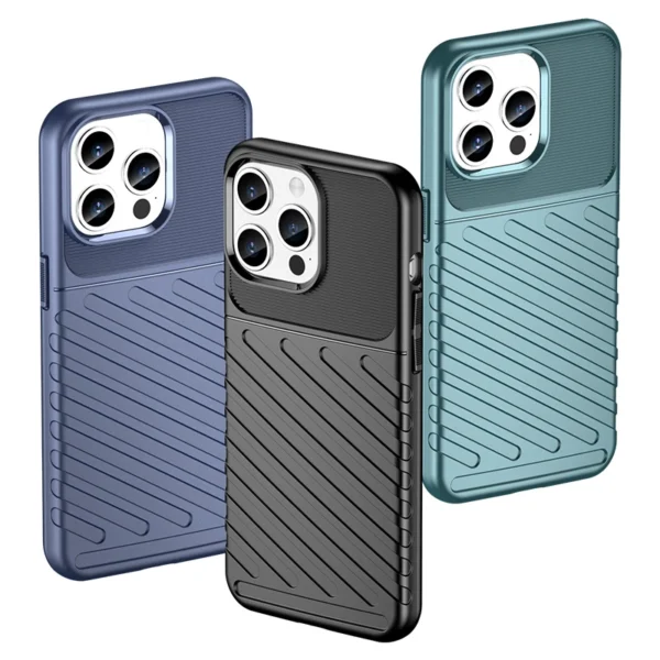 Armored iPhone 15 Pro Max Thunder Case - blackeng