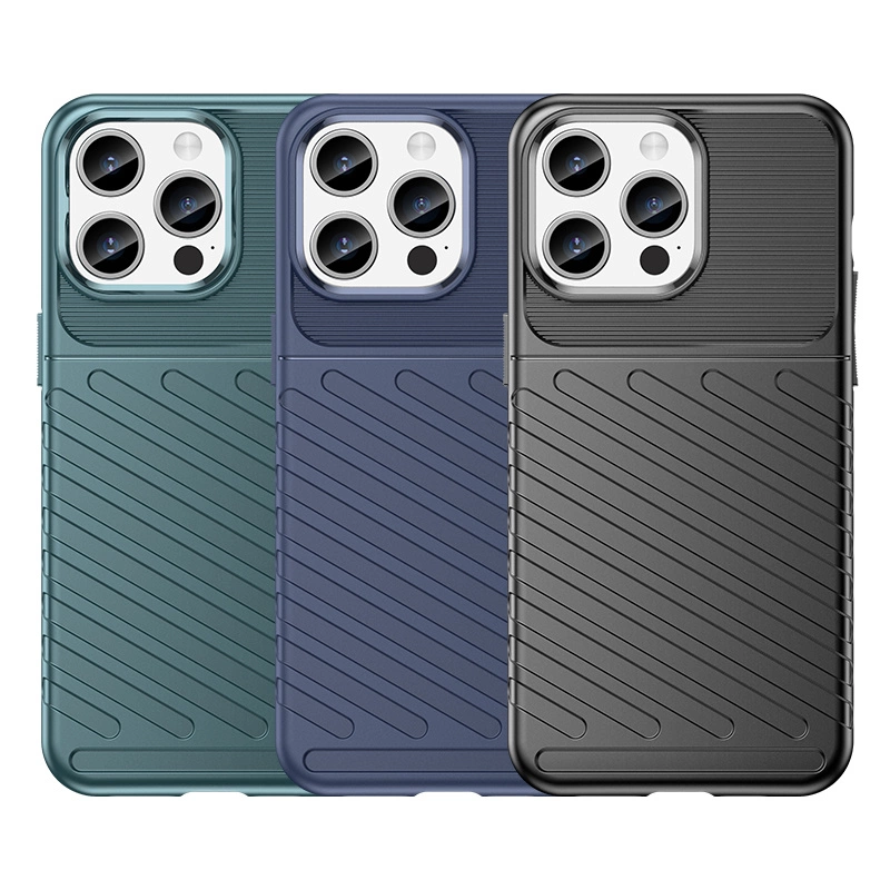 Armored iPhone 15 Pro Max Thunder Case - blackeng