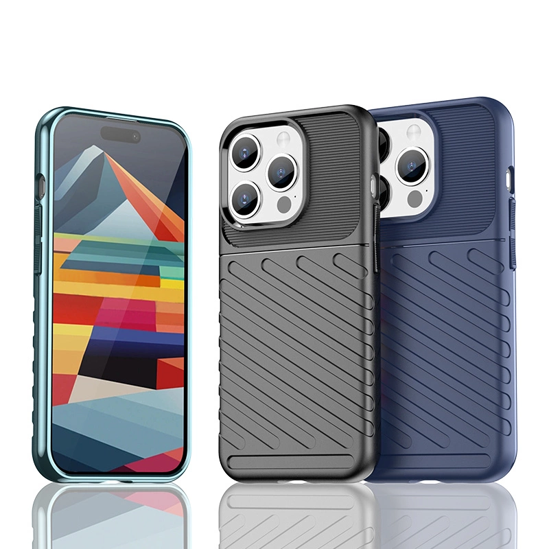 Armored iPhone 15 Pro Thunder Case - blueeng
