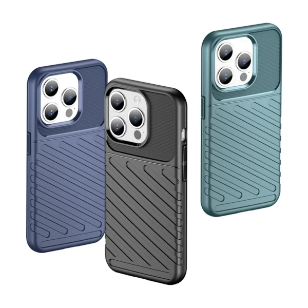 Armored iPhone 15 Pro Thunder Case - blueeng