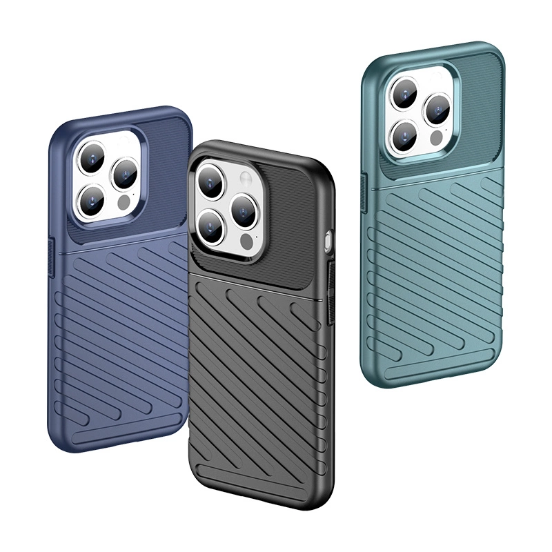 Armored iPhone 15 Pro Thunder Case - blueeng