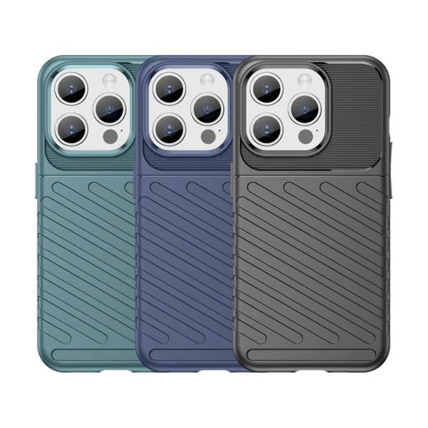 Armored iPhone 15 Pro Thunder Case - blackeng