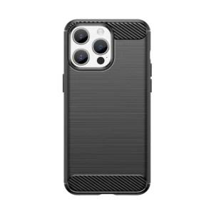 Flexible carbon pattern case for iPhone 15 Pro Max Carbon Case - blackeng