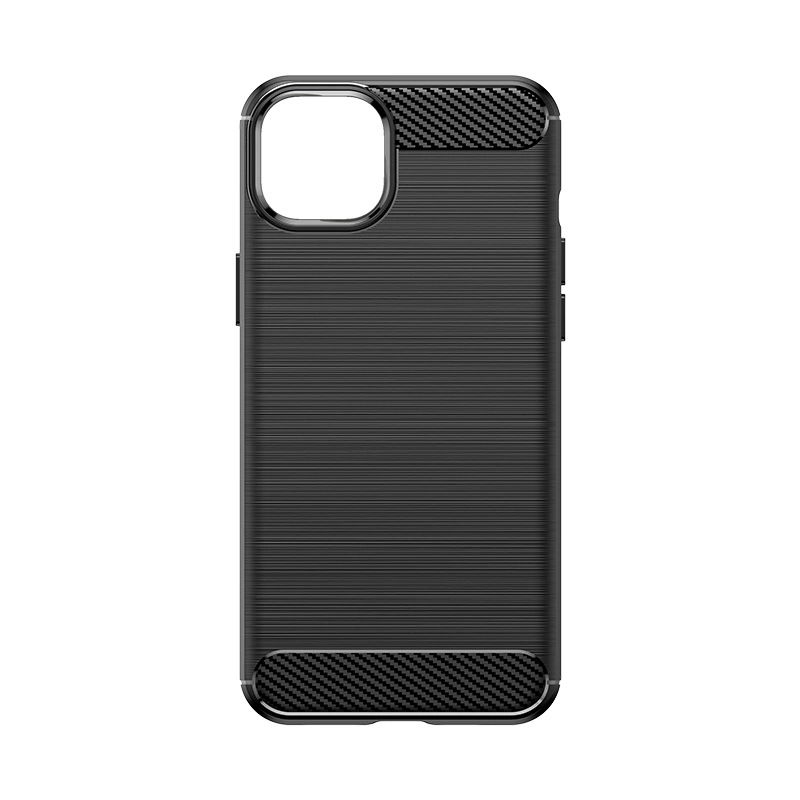 Flexible carbon pattern case for iPhone 15 Plus Carbon Case - blackeng