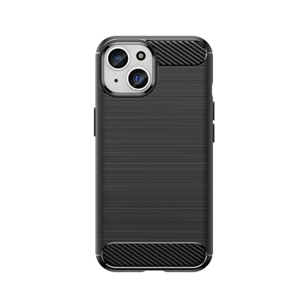 Flexible Carbon Case with carbon pattern for iPhone 15 - blackeng