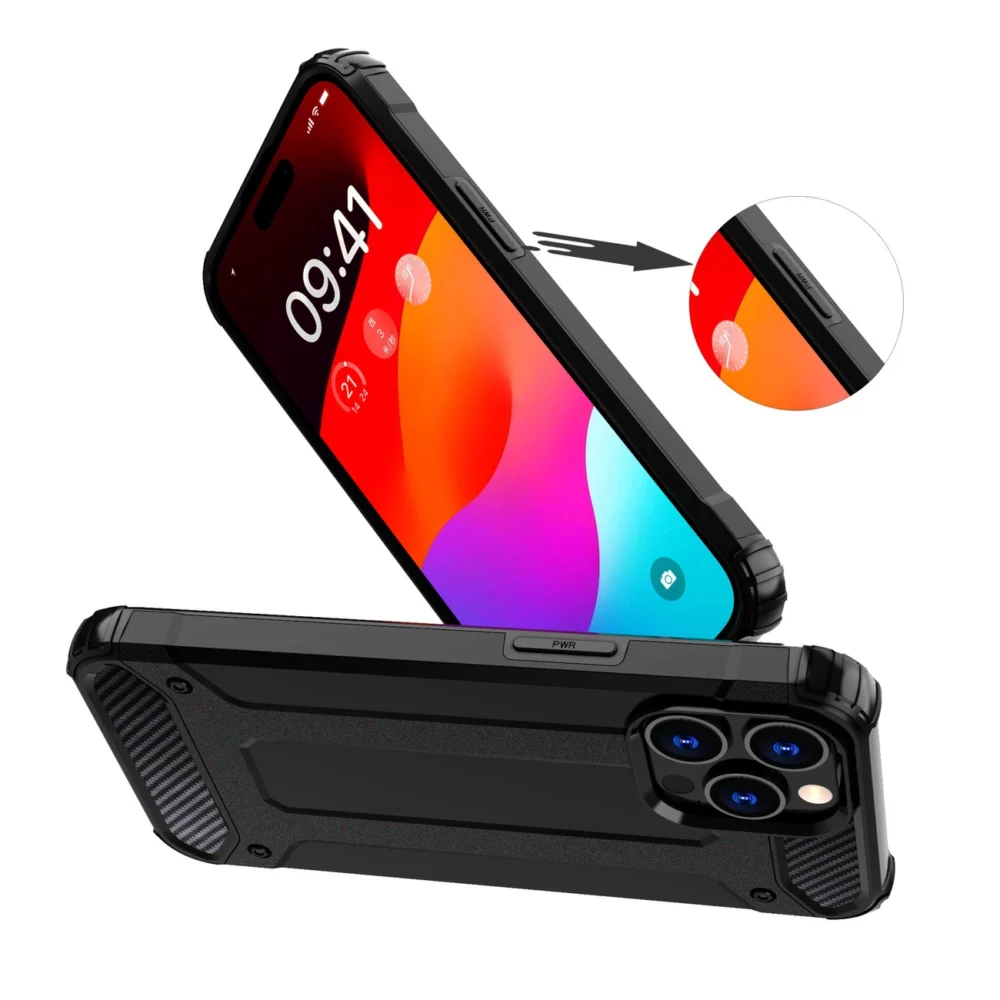 iPhone 15 Pro Max Hybrid Armor case - blueeng