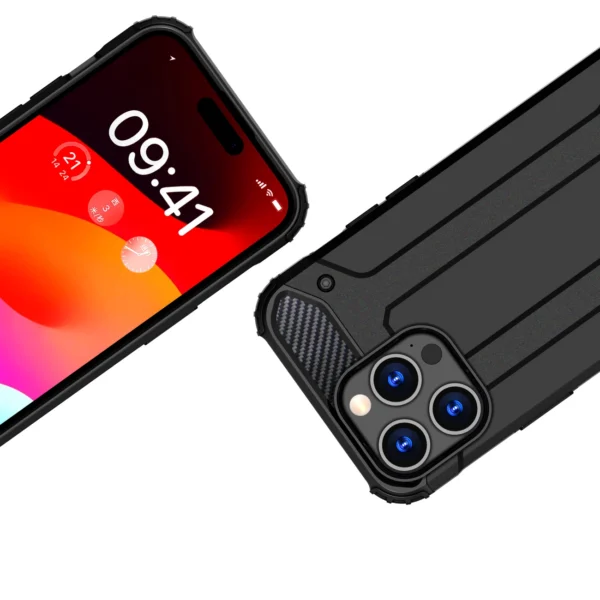 iPhone 15 Pro Max Hybrid Armor case - blueeng