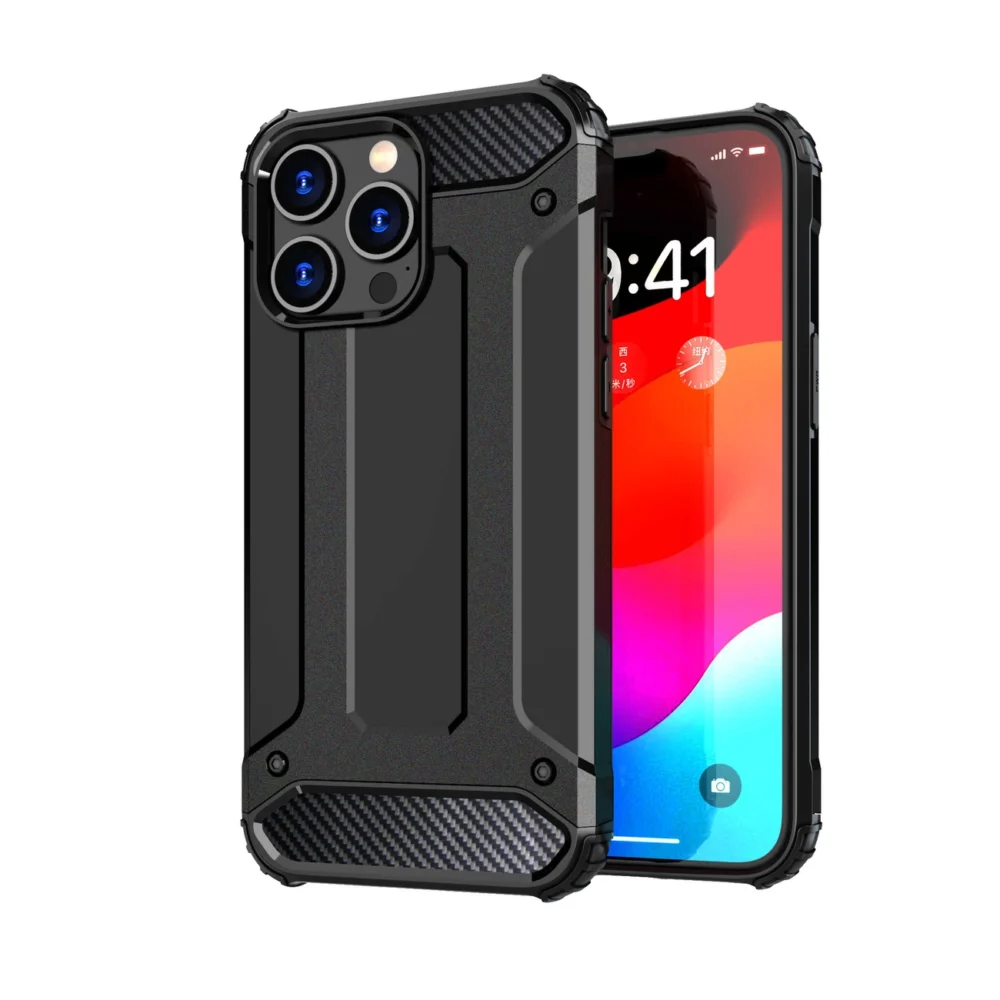 iPhone 15 Pro Max Hybrid Armor case - blueeng