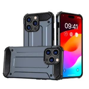 iPhone 15 Pro Hybrid Armor case - blueeng