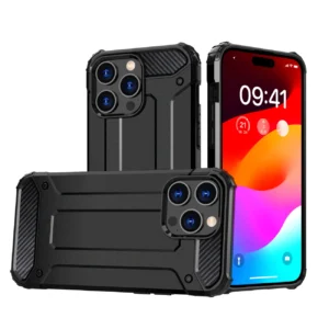 iPhone 15 Pro Hybrid Armor case - blackeng