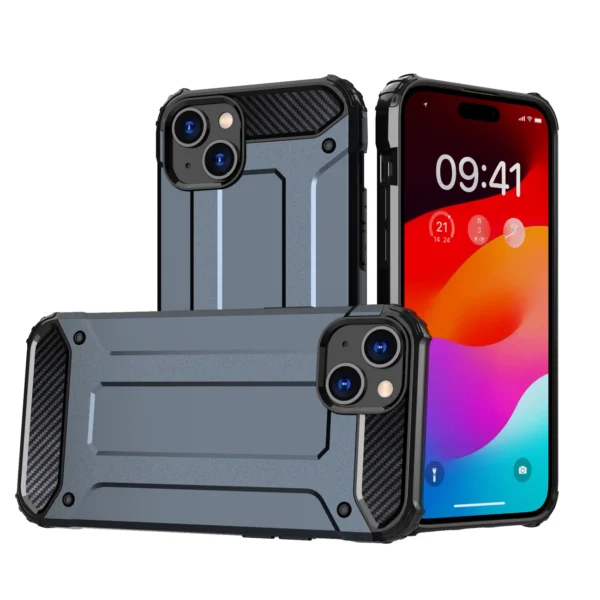 iPhone 15 Plus Hybrid Armor case - blueeng