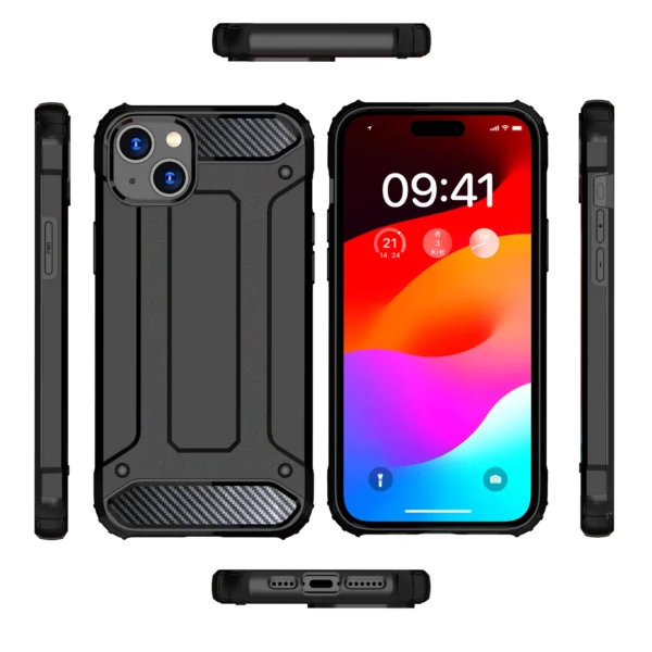 iPhone 15 Hybrid Armor case - blackeng