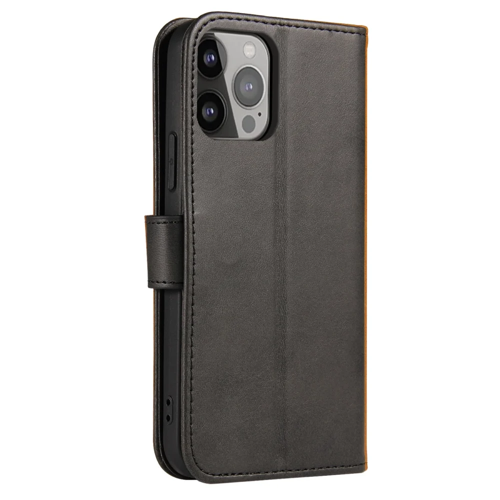 Wallet Case with Stand for iPhone 15 Pro Max Magnet Case - Blackeng