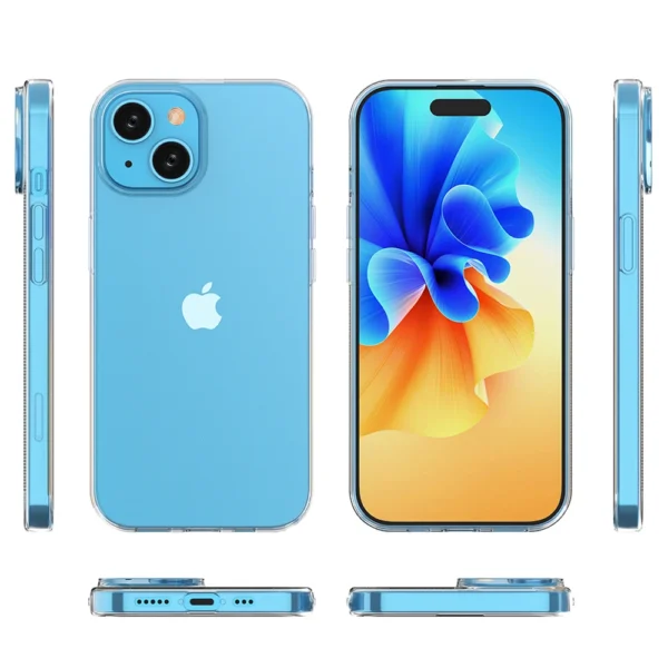 iPhone 15 case from the Ultra Clear series in transparent coloreng