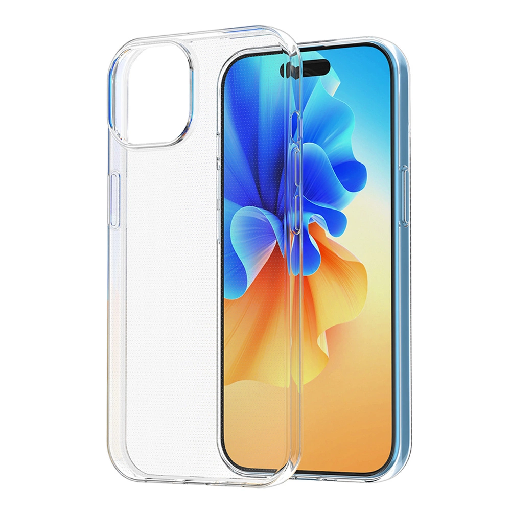 iPhone 15 case from the Ultra Clear series in transparent coloreng