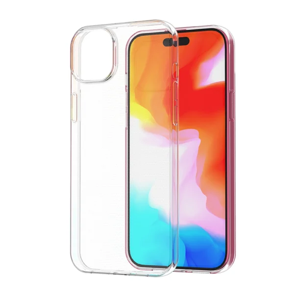 iPhone 15 Plus case from the Ultra Clear series in transparent coloreng