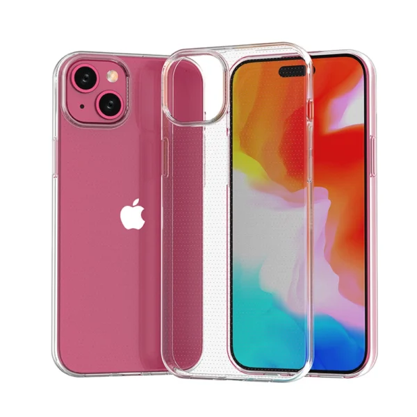 iPhone 15 Plus case from the Ultra Clear series in transparent coloreng