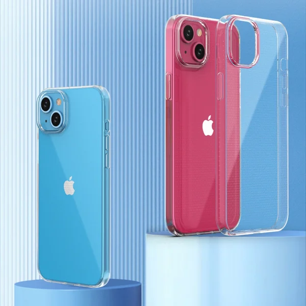 iPhone 15 Plus case from the Ultra Clear series in transparent coloreng