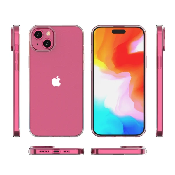 iPhone 15 Plus case from the Ultra Clear series in transparent coloreng
