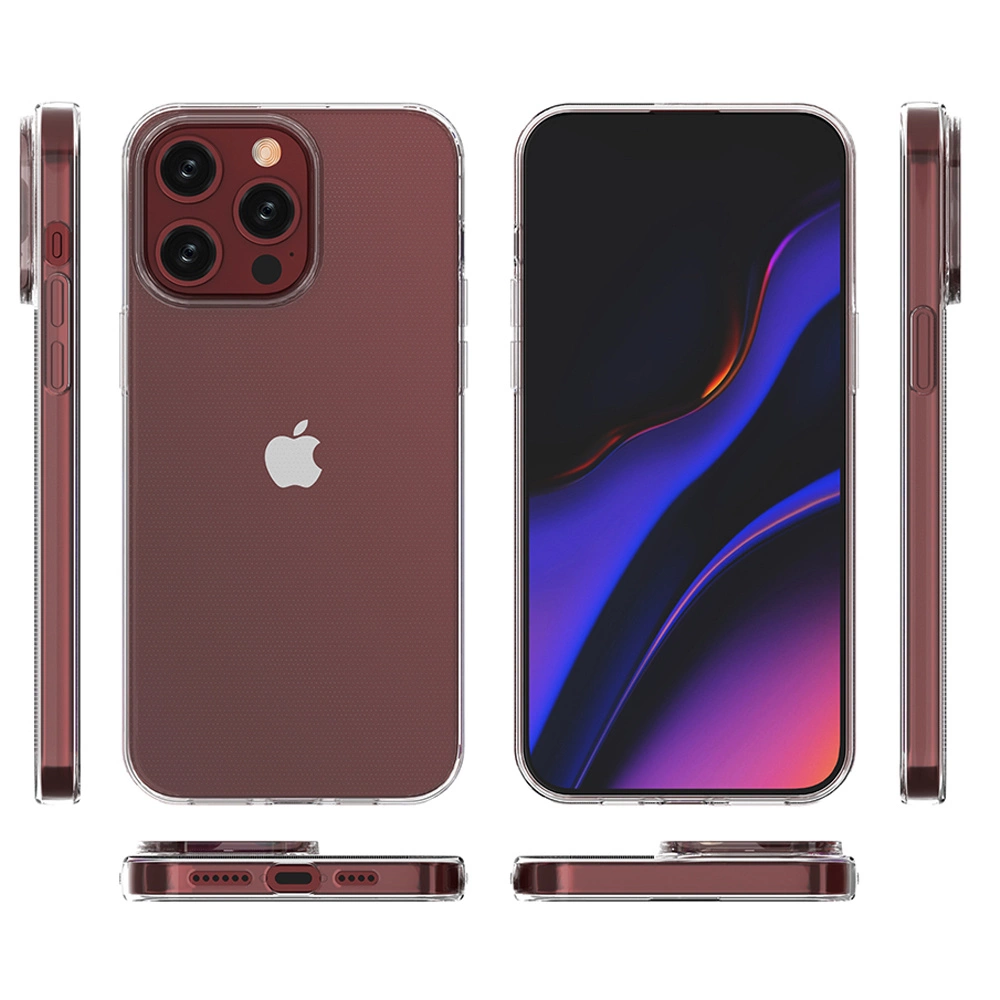 iPhone 15 Pro Max case from the Ultra Clear series in transparent coloreng