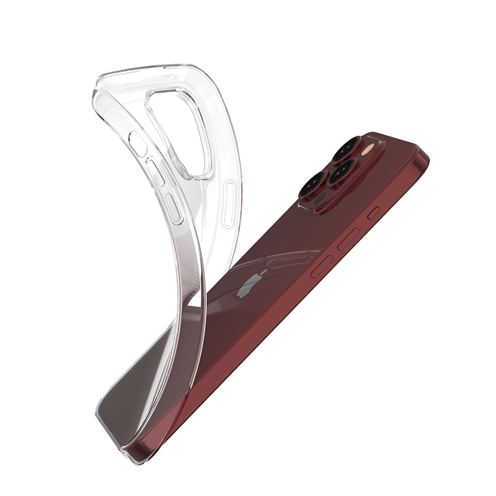 iPhone 15 Pro Max case from the Ultra Clear series in transparent coloreng