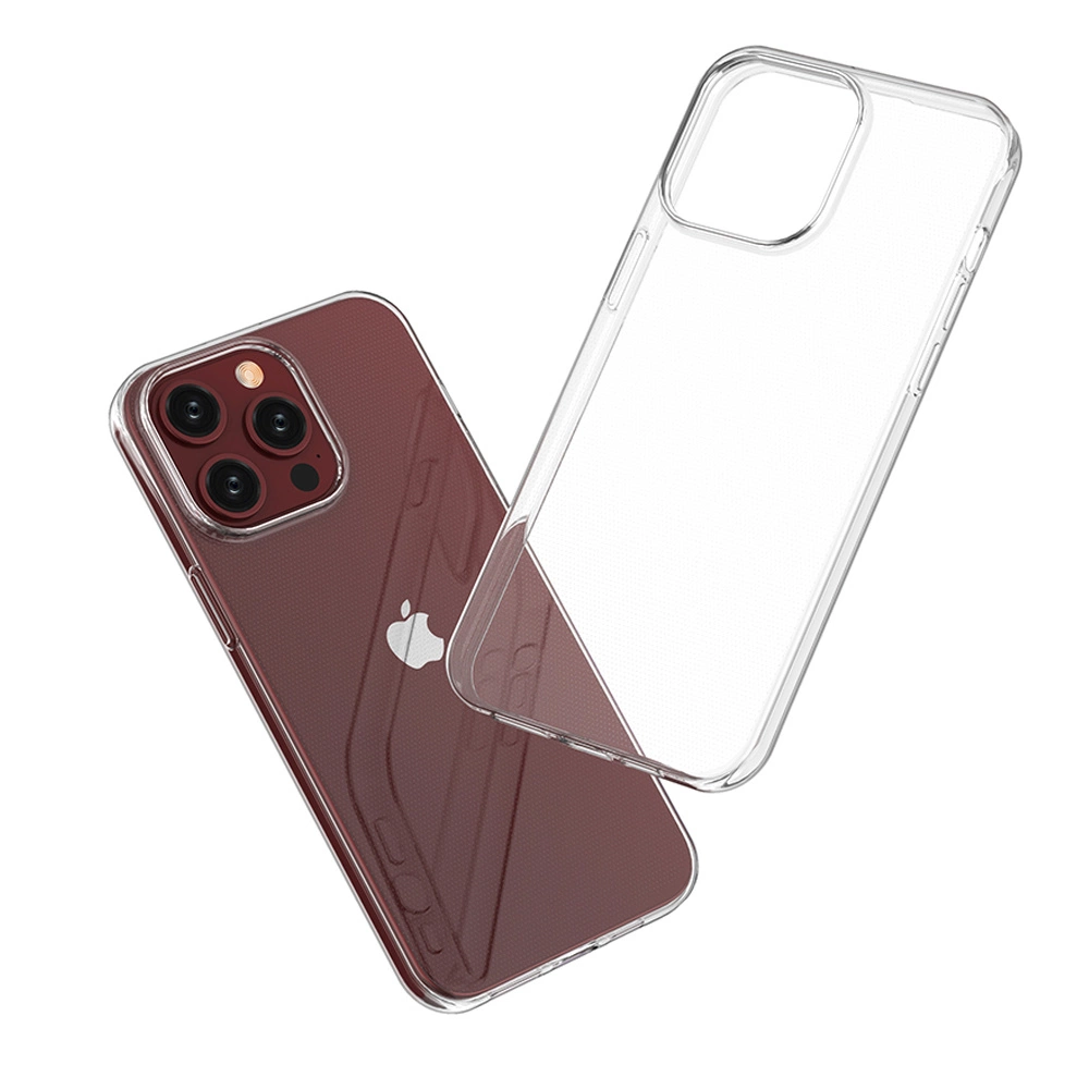 iPhone 15 Pro Max case from the Ultra Clear series in transparent coloreng