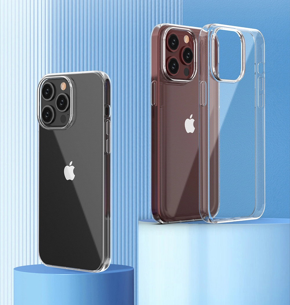 iPhone 15 Pro Max case from the Ultra Clear series in transparent coloreng