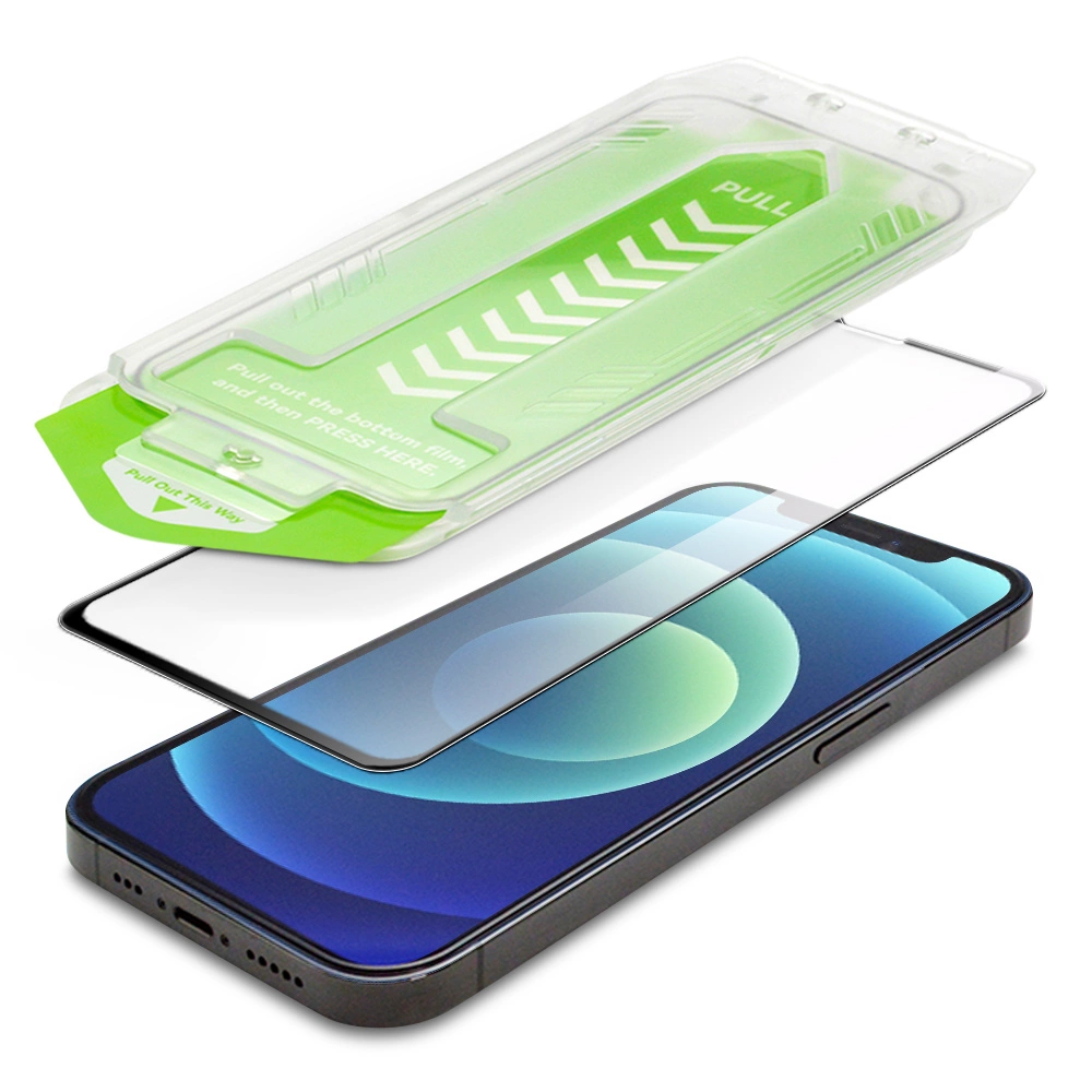 9H tempered glass with mounting frame for iPhone 14 Pro Max Wozinsky Premium Glass - blackeng