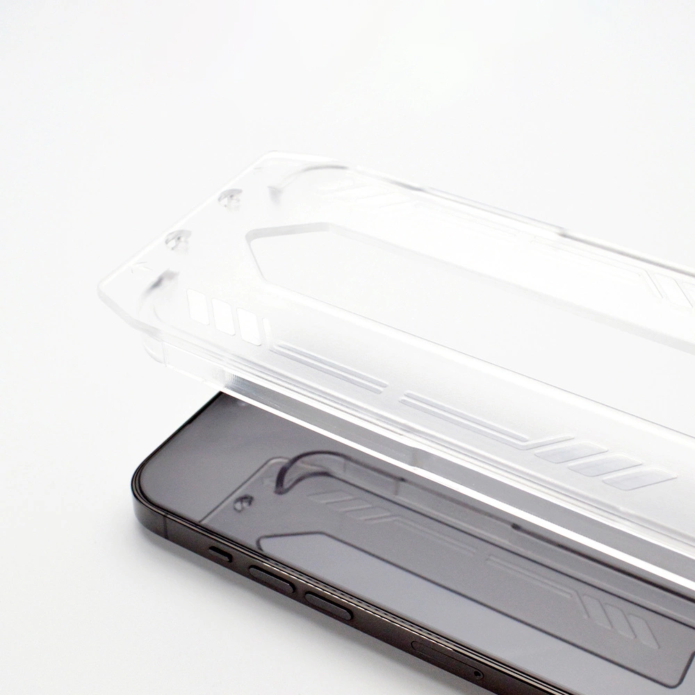 9H tempered glass with mounting frame for iPhone 14 Pro Max Wozinsky Premium Glass - blackeng