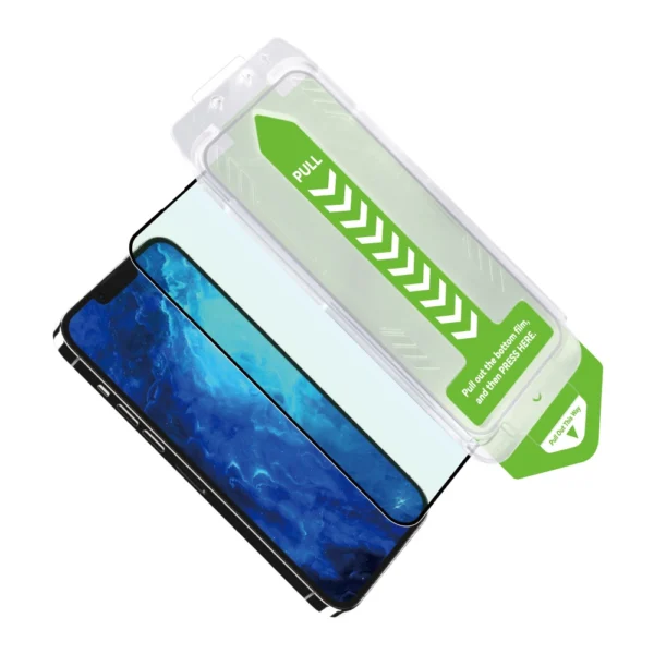 9H tempered glass with mounting frame for iPhone 14 Pro Wozinsky Premium Glass - blackeng