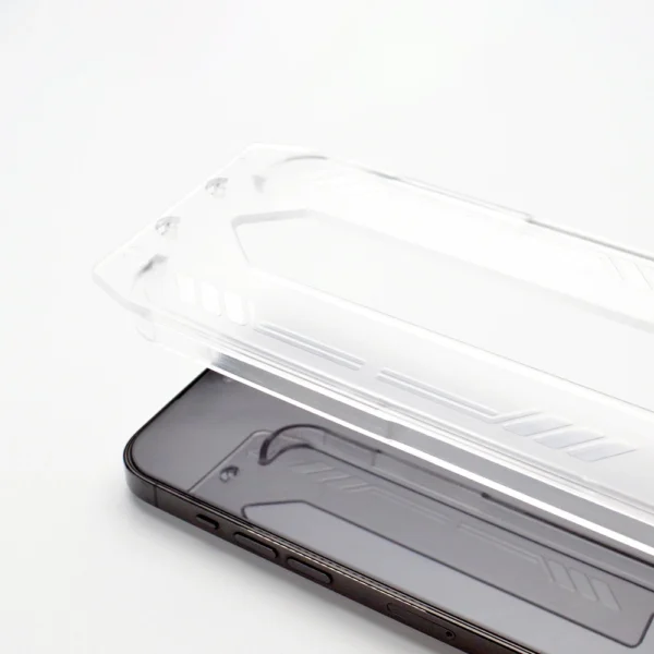 9H tempered glass with mounting frame for iPhone 14 Pro Wozinsky Premium Glass - blackeng
