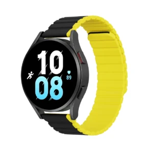 Universal Magnetic Samsung Galaxy Watch 6 Pro/6/6 Classic/5 Pro/5/5 Classic Dux Ducis Strap (20mm LD Version) - Black/Yelloweng